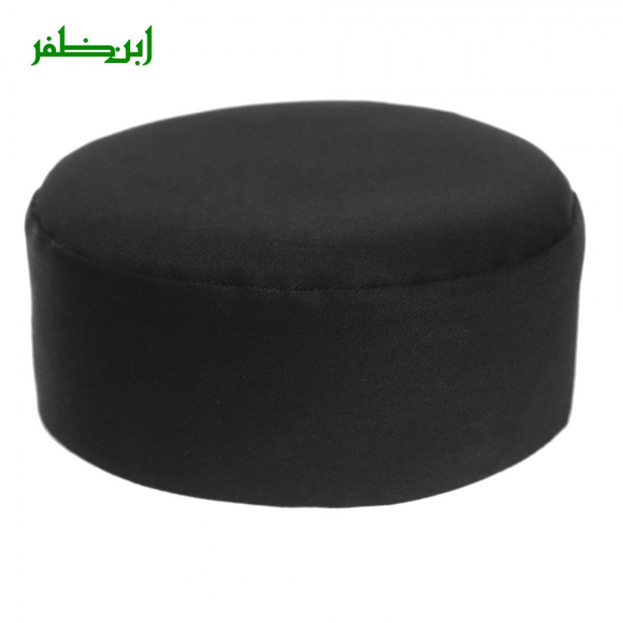 Black Color Premium Coat Fabric ( Namaz Cap)  Cap / Kufi IBZ-300-8
